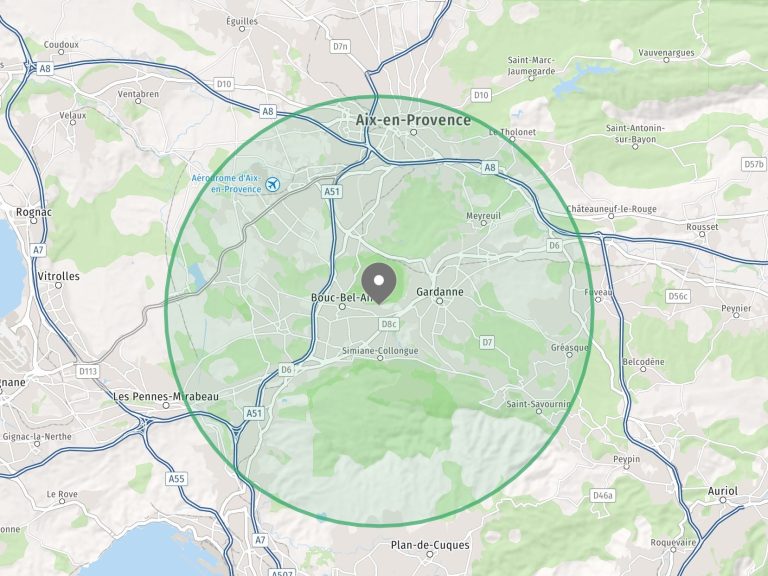 Je me déplace sue Simiane-collongue (13109), Gardanne (13120), Mimet (13105), Luynes (13080), Cabriès Calas(13480) Aix en Provence (13100)
