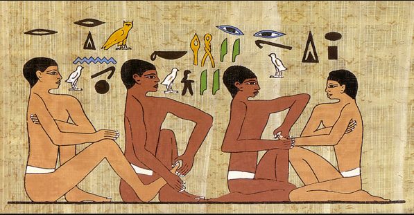 Les racines de la réflexologie plantaire et palmaire datent de la période pharaonique de l'Egypte à 2330 av JC